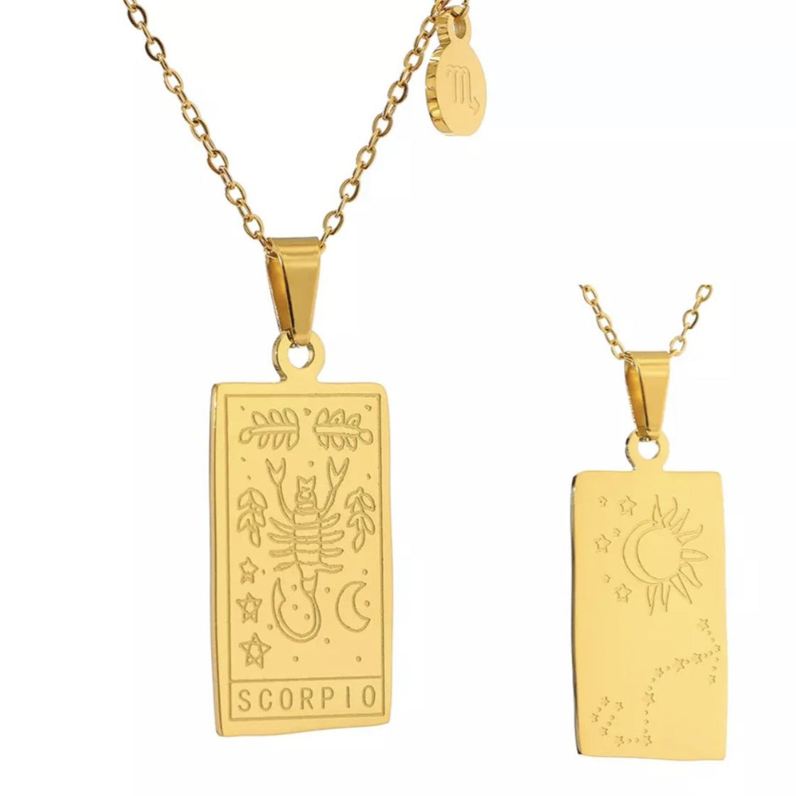 Scorpio Horoscope Necklace - Star Sign Pendant | Boho & Mala