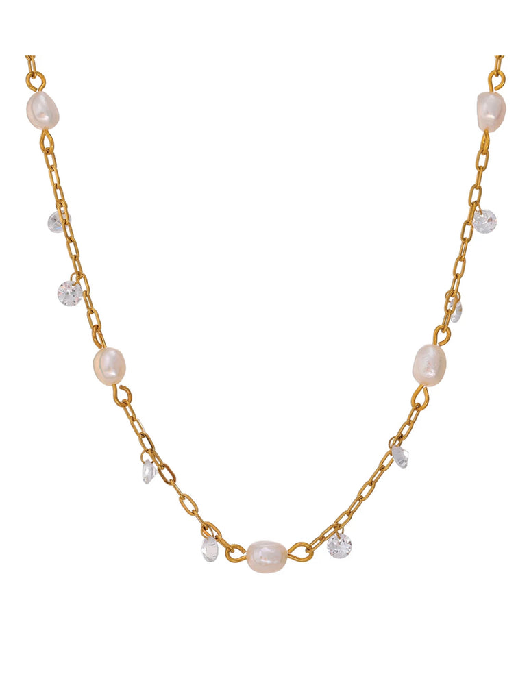 Dainty Necklaces -  Pearl & Crystal | Boho & Mala