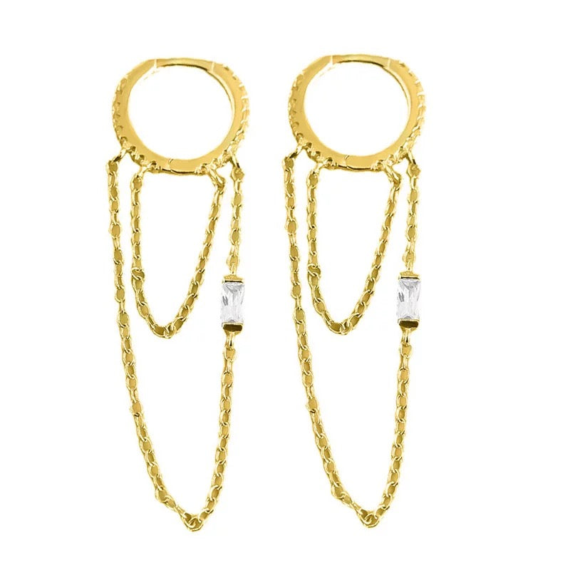 
                  
                    Dainty Earrings - Huggies 18k Gold Plated Earrings | Boho & Mala
                  
                