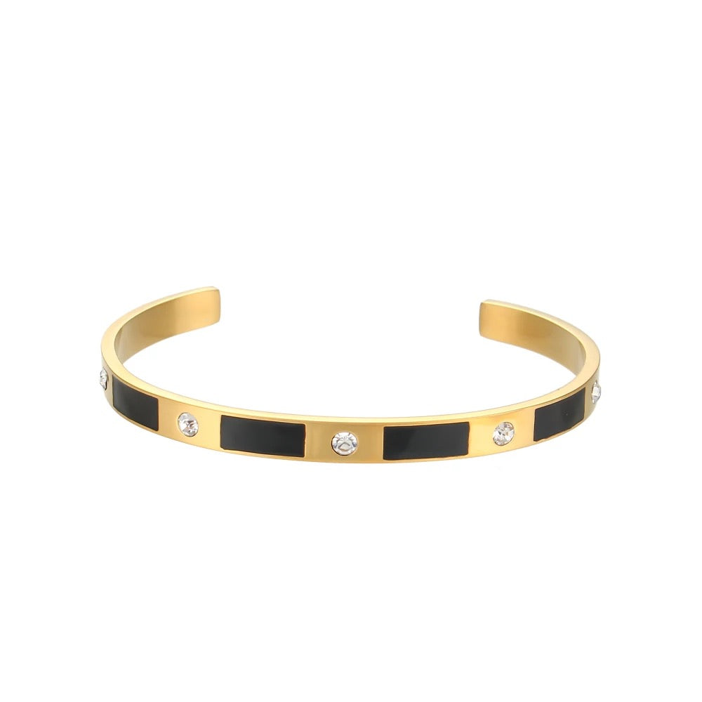 Cuff Bracelets - 18K Gold Plated & Diamontes | Boho & Mala 