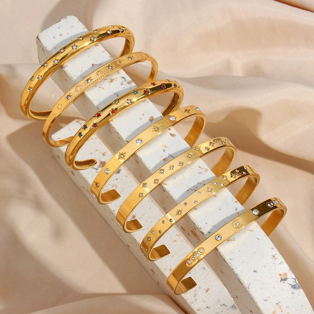 
                  
                    Boho & Mala Gold Cuff Bracelet DCB1027
                  
                