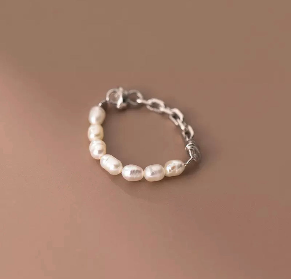 
                  
                    Boho & Mala Beaded Pearl Sterling Silver Ring R1078
                  
                